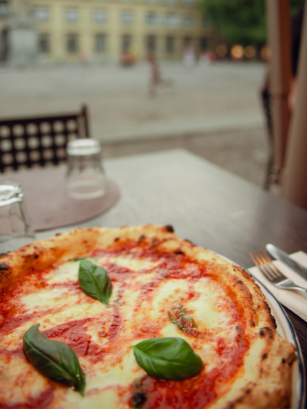 Dettaglio impasto pizza